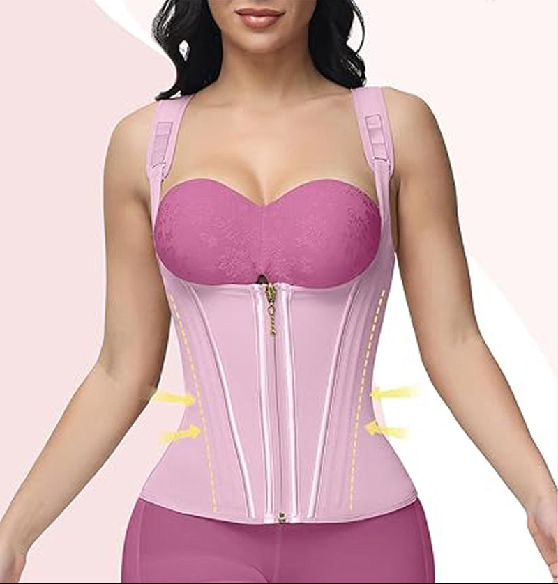 Corset gainant et amincissant lilas